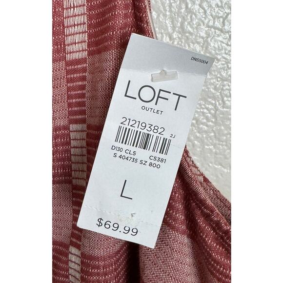 NWT Ann Taylor LOFT Lounge Cotton Sleeveless Dress size Large - Picture 4 of 7